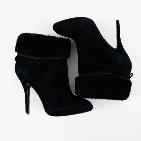 Vivienne Westwood Anglomania 10 Suede Boots Black Leather New Covencore - Picture 8 of 14